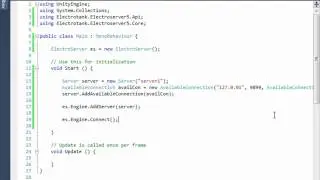Использование ElectroServer с Unity 3. Часть 1.