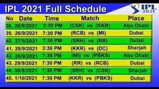 IPL 2021 time tebal