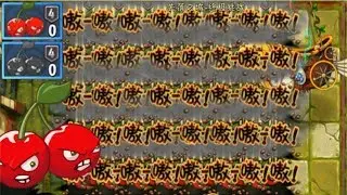 Plants vs Zombies 2 China Cherry Bomb Power Up vs All Bosses PvZ2