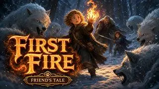 The First Winter Fire 🔥 A Christmas Bard Ballad of Wolves, Magic & Family | Fantasy Folk Song