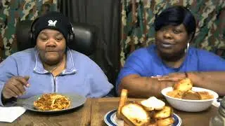 Homemade Spaghetti with Meat Sauce/Spicy Bbq Shrimp~O.B.F.F. Meal~E&C #1020 