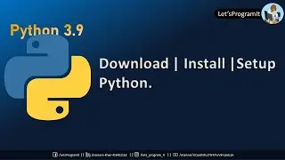 Download install and setup ** Python ** in computer with VScode | Python 3.9.6 ( 2021 ) latest.