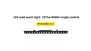 Waterproof 18x4W RGBW LED Wall Washer Light | Pixel Control