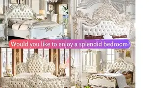 modern bedroom design 2024 |white bedroom furniture design |white Poshish bed set design |