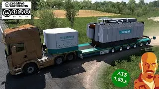 95tn SIEMENS TRANSFORMATOR TRAILER ATS & ETS2 1.50.x (ETS2MOD)(ATSMOD)