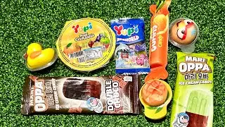 reviewing candies in parts of the asmr candy