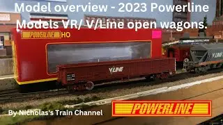 66. Model overview. 2023 release Powerline Models VR & V/line bogie open wagon unboxing and review.