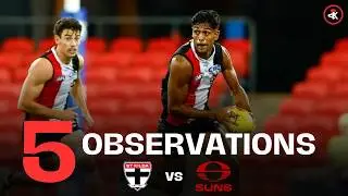 5 ST KILDA OBSERVATIONS against Gold Coast | Practice Match 2026