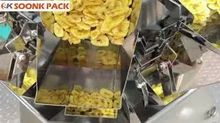 Dried banana packaging machine 200g.500g.1kg fruit potato chips packaging machine