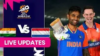 IND vs NED LIVE: India Aim to Continue Dominance | Big Clash in T20 WC 2026