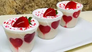IDEAS PARA SAN VALENT&Iacute;N &hearts;️ POSTRES EN VASITOS PARA VENTAS D&Iacute;A DE SAN VALENT&Iacute;N❤️ VALENTINES DAY
