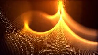 Golden Energy Flow 🌟 | Abstract Particle Mesh Loop 4K No Music
