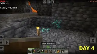 Minecraft Hardcore No Commentary &ndash; Day 4: First Diamonds