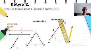 Klasa 8 - Matematikë - Konstruktimi i trekëndëshit