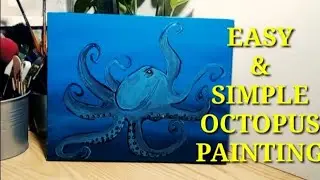 STEP BY STEP HOW TO PAINT OCTOPUS/ACRYLIC PAINTING.