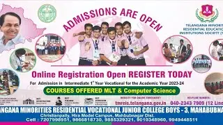 TMRJC-B3, Mbnr:Intermediate MLT &Cs admission 2023-24