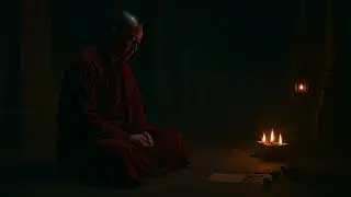 Monk’s Moment Meditation • Tibetan Singing Bowls & Quiet Monastic Night Ambience (No Vocals)