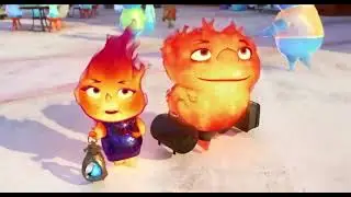 Disney's Elemental Opening Scene : baby Ember & her father
