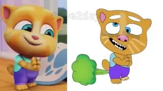 Laugh with My Talking Tom 2 Funny Drawing Meme  Try not To laugh 😂 #live2day
