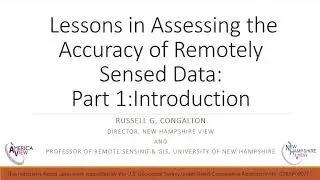 Accuracy Assessment of Remotely Sensed Data: Part 1