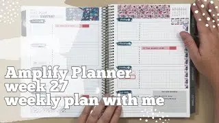 OFFICIAL FIRST WEEK in my Amplify weekly planner