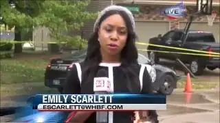 LIVE outside of Davenport crime scene