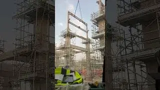 Pipe Rack Erection Very Fast #constructioncrane #terexdemag