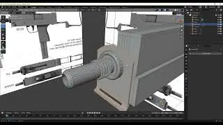 Lec-2: Gun Modeling in Blender | Modern Gun | How to model a gun in Blender | Basics of 3D Modeling