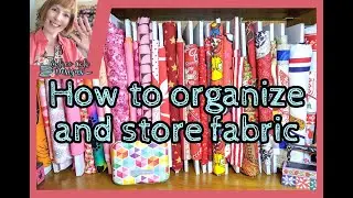 How to organize and Store Fabric on a budget. Organize your sewing room.