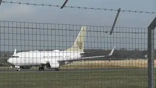 VP- BVV Boeing 737 -73U/ BBJ Departs London - Luton.