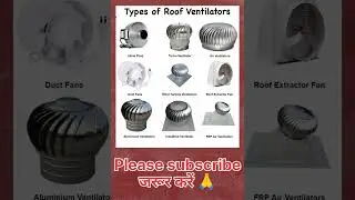 Types of Roof Ventilators#Roof Ventilator#mechanical#industrial#civil#automobile#ITI#shorts#trending