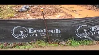2024 January 25 - more mud erosion from Bonwood construction to Deerfield wet retention pond