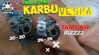 Cara Setting karbu #vespa 20 20 ganti 24 24 Danmotor Tuttorial