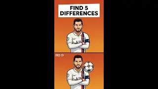 ⚽ Messi Puzzle Challenge! 5 Hidden Differences in His 2022&ndash;23 PSG Kit