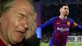 Messi brings Ray Hudson to tears after Hattrick │Real Betis Vs Barcelona 1-4│ HD 2019