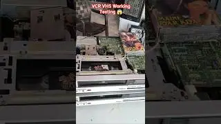 VCR VHS Working Testing 😱।   #national #vcr #VHS #working #testing #video #shorts #youtube