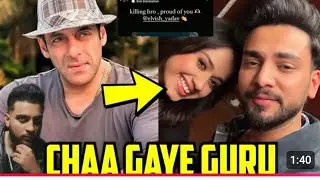 OMG 😳- Elvish Yadav Song Salman Khan &Karan Aujla Support🔥😱? Together Spotted On Laughter Chefs Set💛