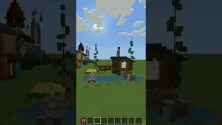 day 152 :: water mill :: creative Minecraft building
