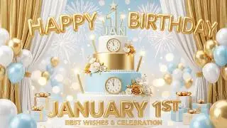 Happy Birthday Song (January 1st) - Best Wishes & Celebration 🎉