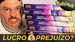 LUCRO💰PREJUÍZO? ABRI 6 BOX POKEMON da COLEÇÃO LENDAS AZUIS #cartaspokemon
