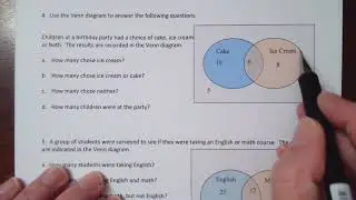 Venn Diagrams and Set Operations
