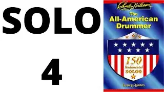 Solo nº 4 (3 tempos)--Charley Wilcoxon -- 150 Rudimental Solos. (By Salvador Toscano)