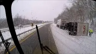 BVFD Ladder 3 Responding 1/7/17, (Ride Along) Snow Response