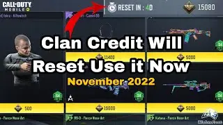 Alert! Clan Credit Will Get Reset | Rewards After Clan Rank Reset COD Mobile | November 2022