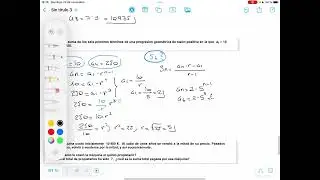 Progresiones geométricas 