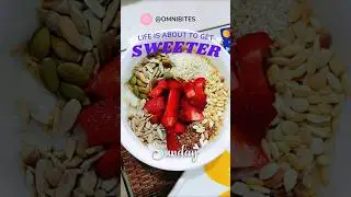 No-Cook Healthy Breakfast for diabetic patient, #Yogurt & Fresh Strawberries #healthyeating #shorts