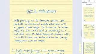 Vendor financing, types and how it works
