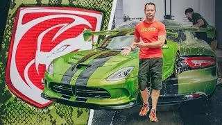 Snakeskin Green Dodge Viper Gets The ULTIMATE Protection