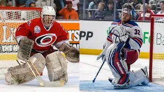 Jonathan Quick and Arturs Irbe broke in their gear like this...