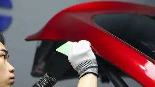 Transforming a Tesla with LIQUID DRAGON BLOOD Wrap!